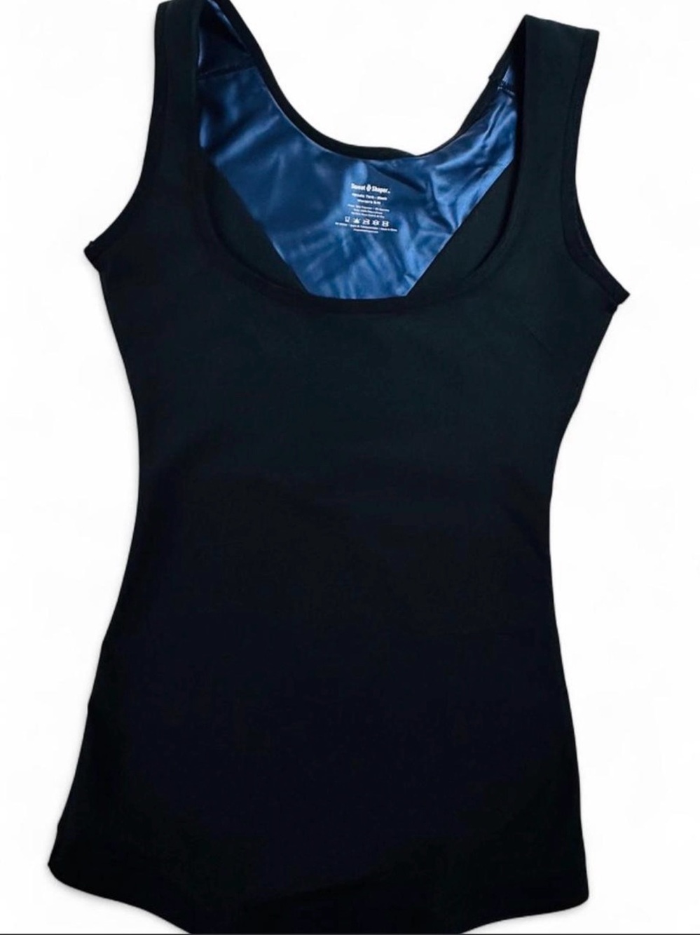 Sweat Shaper Black Sauna Athletic Tank Top S/M